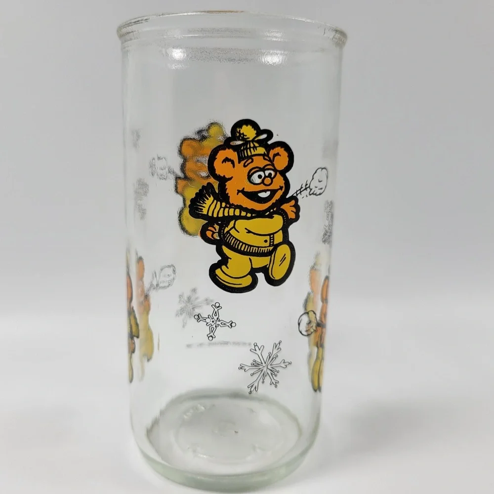 VTG Muppet Babies Fozzie Bear Glass Cup Jim Henson‎ Associates Muppets 1989 - Picture 4 of 7
